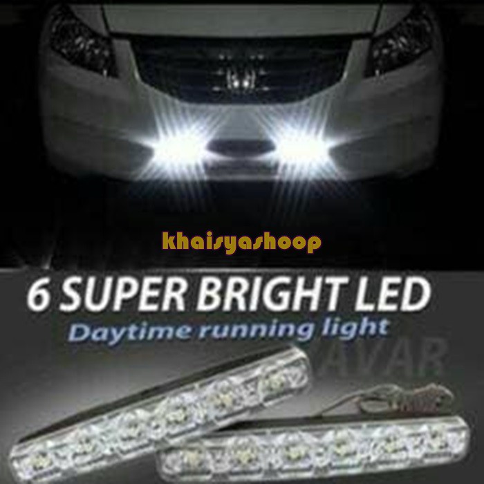 LAMPU 6 LED MOBIL/ LAMPU DRL LED MOBIL/ LAMPU MOBIL/ DRL MOBIL 6 LED
