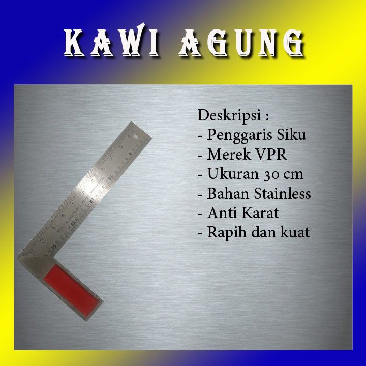 

PENGGARIS SIKU TUKANG 30 CM STAINLESS KAWIAGUNG