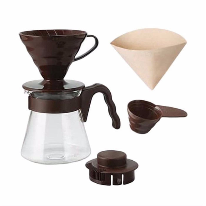 HARIO V60 COFFEE SERVER DRIPPER POUR OVER KIT | VCSD-02CBR &amp; VCSD-02R