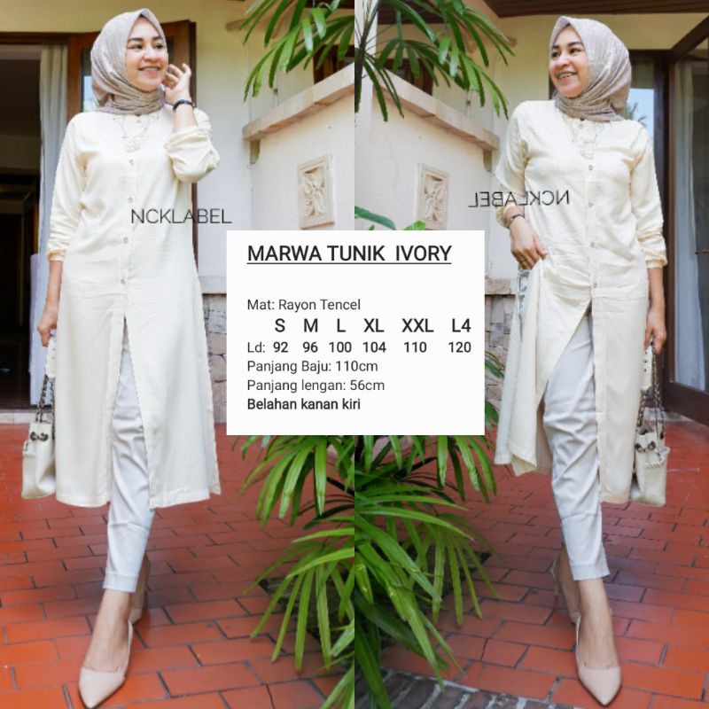 MARWA TUNIK || ZEA TUNIK real stok di etalase ORIGINAL NCK LABEL  matt RAYON TANSEL