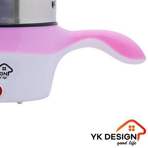 ▼ YK DESIGN Panci Elektrik Penggorengan / Panci Listrik Multifungsi Kukusan Stainless YK-802 ➣