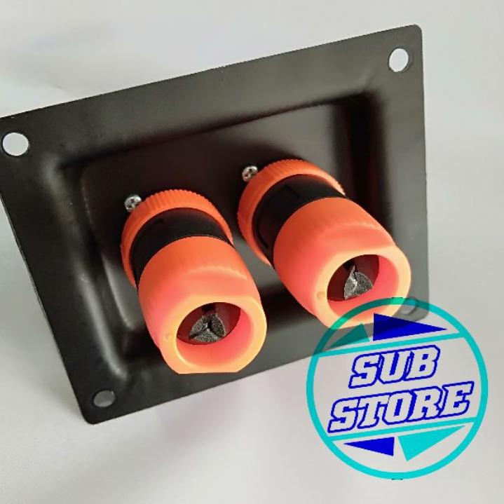 [KODE KMGDQ] PAKET SPEAKON SET PLAT TERMINAL BOX SPEAKER JEK DAN SOKET SPIKON SOCKET JECK PANEL SPIC