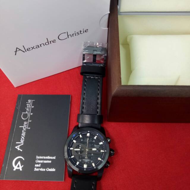 Jam Tangan Analog Pria Alexandre Christie AC 6270 MC All Black