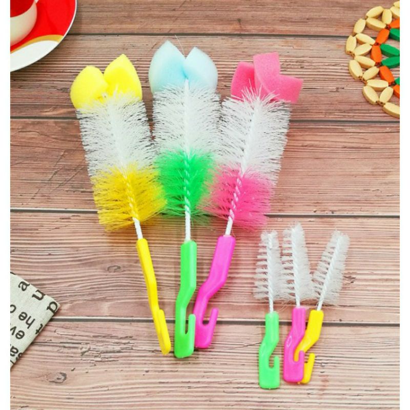 IKILOSHOP sikat botol set 2pcs bottle Gelas brush murah nipple Sikat Pembersih Murah Dengan Pegangan Tongkat Gagang