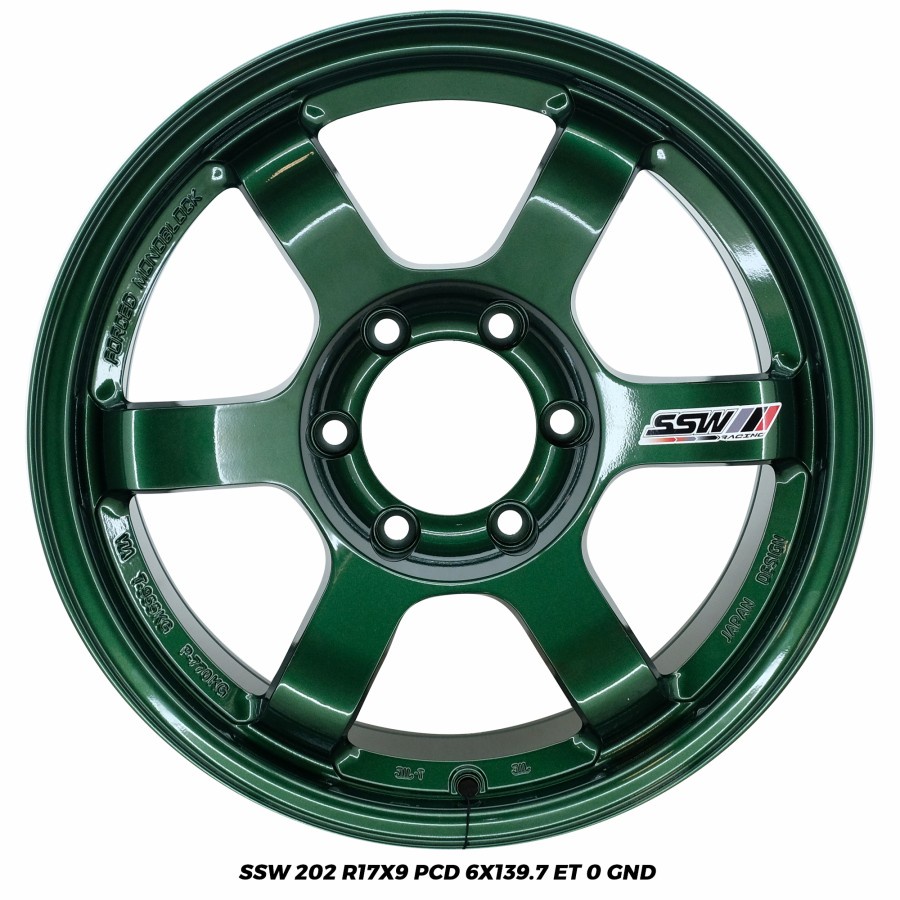 Velg Mobil SSW S202 TE37 17x9 6x139.7 ET 0 Green