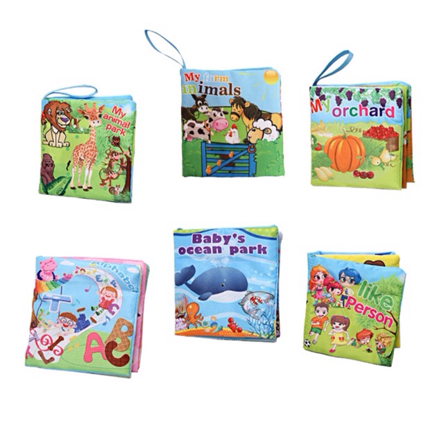 Buku bayi bunyi buku bantal  bayi softbook baby 6PCS