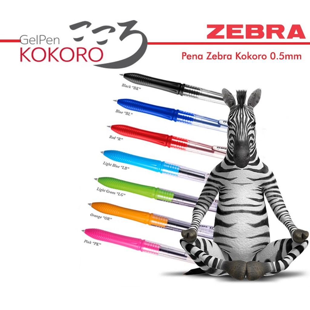 

Pena Zebra Gell Kokoro 0.5 mm