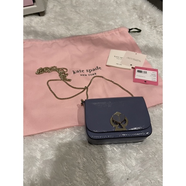NEW. Belum Pernah dipakai Kate Spade Nicola Twistlock Micro Crossbody Blue