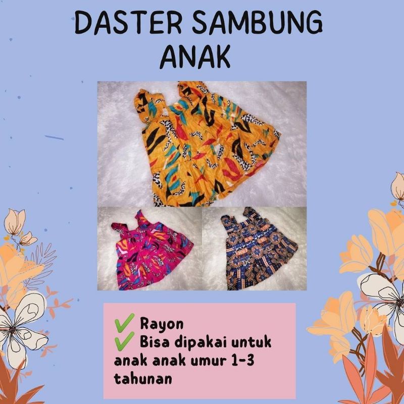 PAKET USAHA DASTER ANAK KOMPLIT MODEL