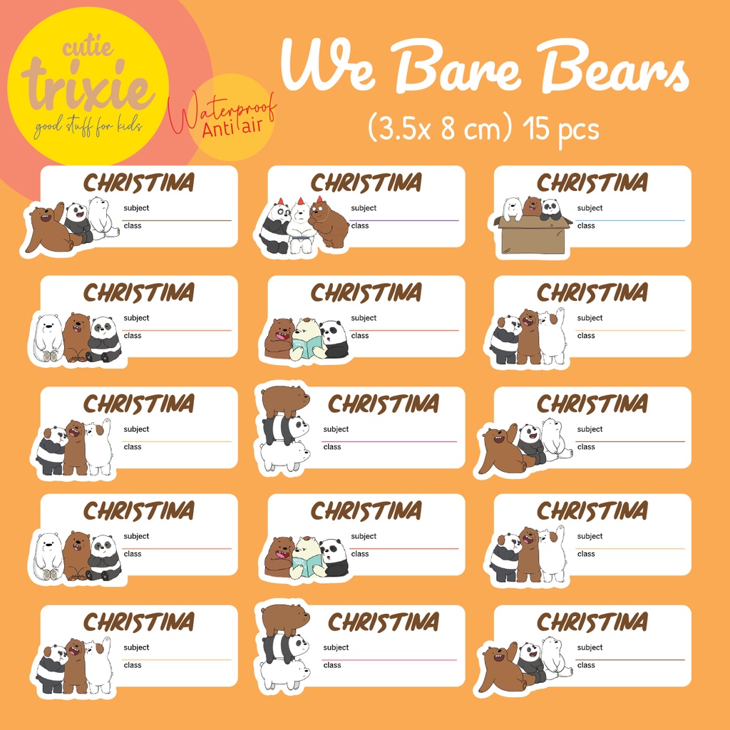 

STICKER LABEL BUKU MATA PELAJARAN / MAPEL ANAK WBB