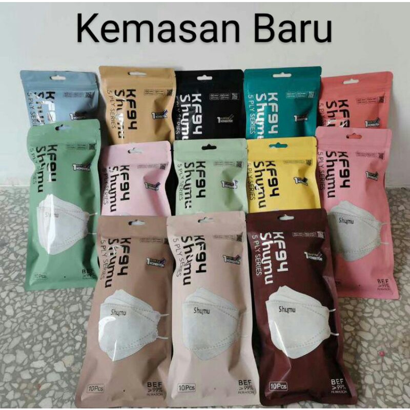 Masker Shumu KF94 5 ply layers premium pack isi 10 pcs korea mask