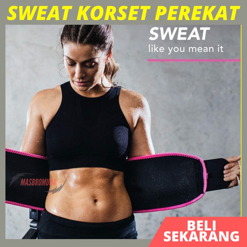 Korset Pelangsing Perut Buncit Sweet Sweat Perekat Pengecil Perut Hot Shapers Stagen Pria Wanita 001