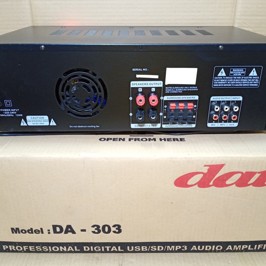 AMPLI DAT DA 303 PROFESIONAL DIGITAL AMPLIFIER