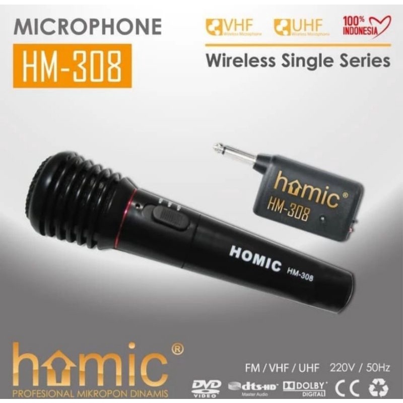 MIC WIRELESS HOMIC HM 308 HM308 HM-308