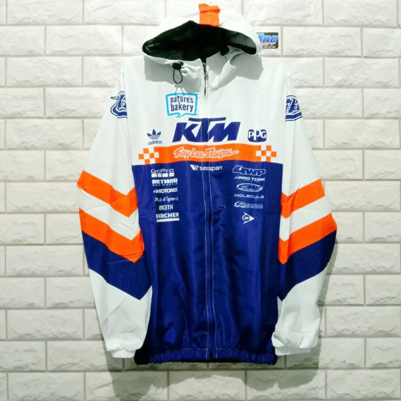 JAKET RUNING PARASUT MOTOR CROSS ADVENTURE TRAIL KTM RACING