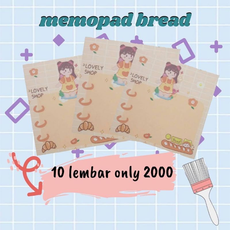 

Memopad Bread (10 Lembar)