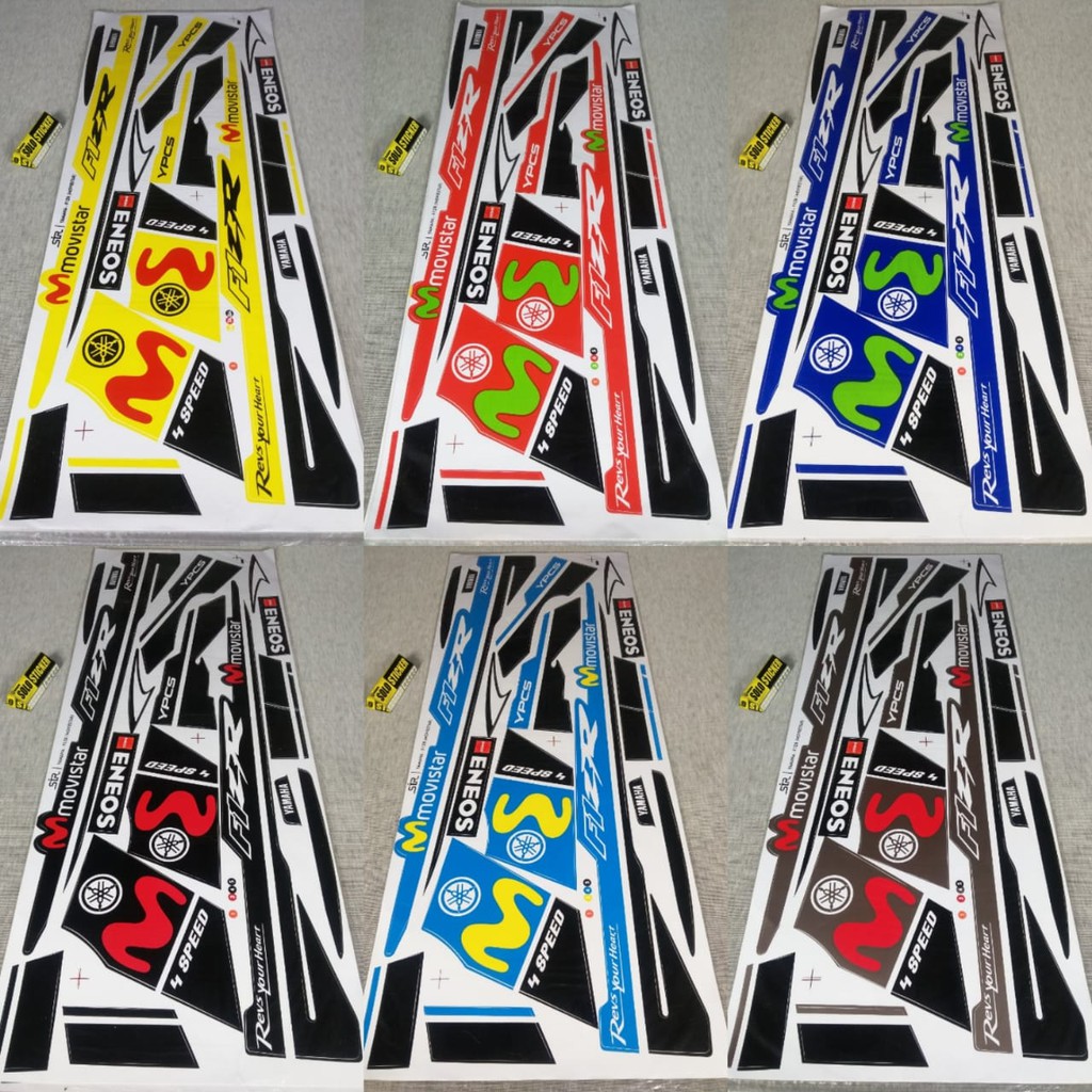 Bisa Cod Striping Sticker Variasi Yamaha F1zr Movistar Shopee