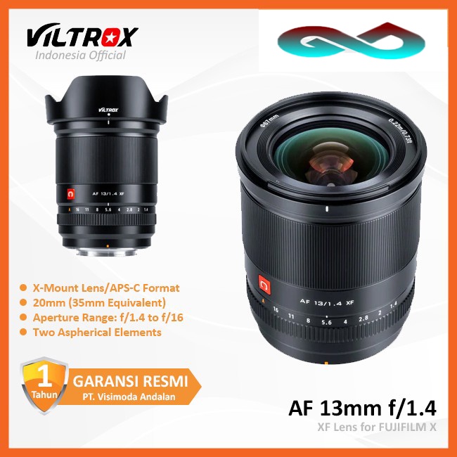 Jual Viltrox AF 13mm F/1.4 XF Lens For FUJIFILM X - Garansi Resmi ...