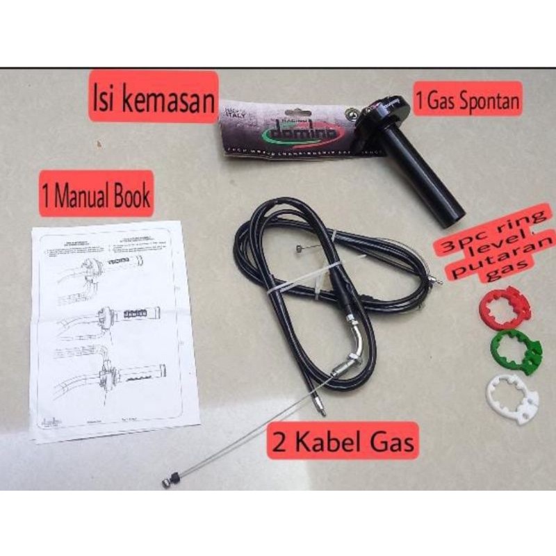 GAS SPONTAN DOMINO 2 KABEL/GAS SPONTAN CRF/GAS SPONTAN D TRACKER/DOMINO 2 KABEL