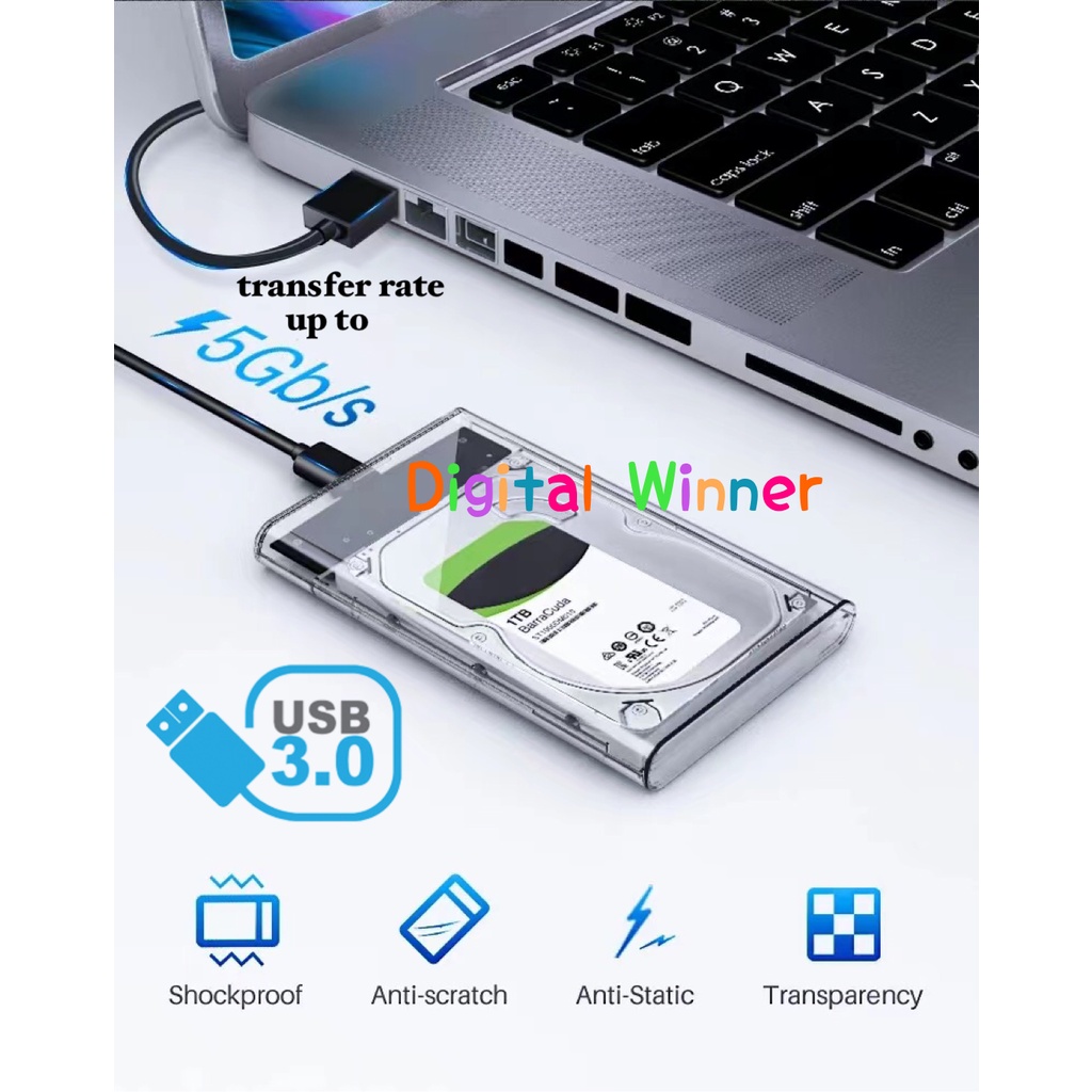 Casing Hardisk External HDD SSD External Case 2.5&quot; USB 3.0