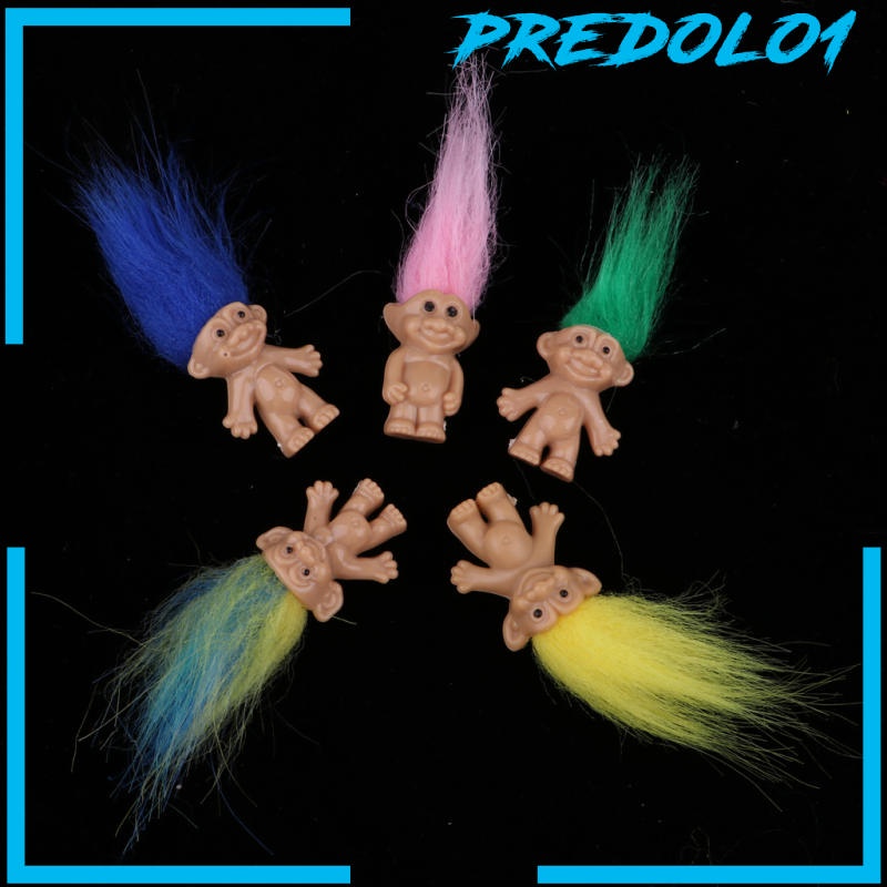 (Predolo1) 5pcs Boneka Troll Mini Gaya Vintage Untuk Dekorasi Kue