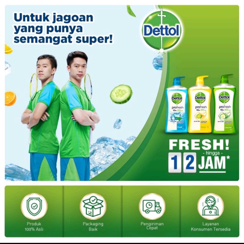 Dettol Bodywash Sabun Cair All Varian Refill 410gr