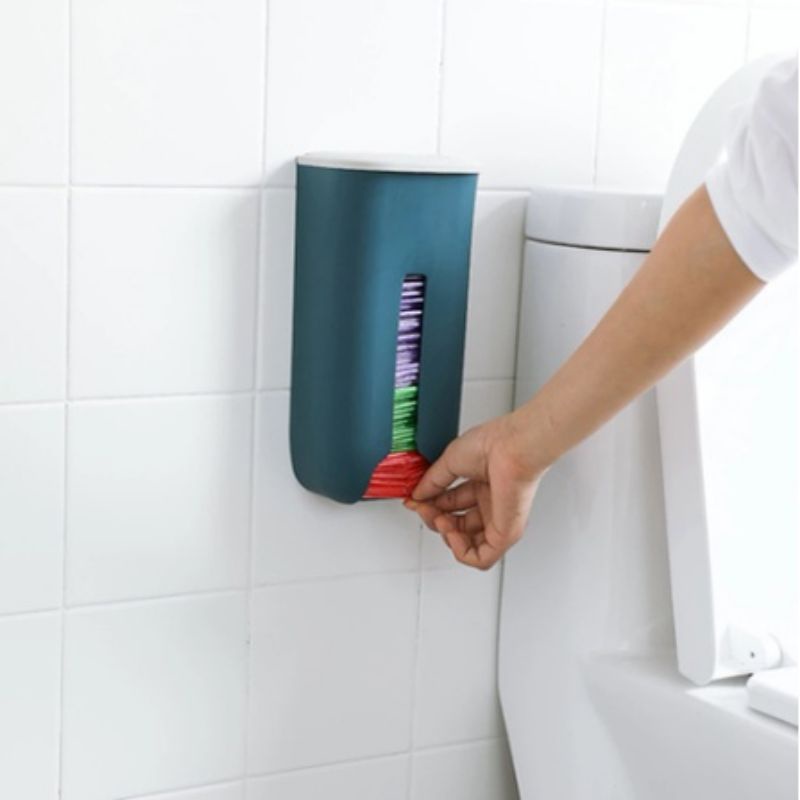 Dispenser Tempat Kantong Plastik Sampah Tempel Dinding Hook Ms88