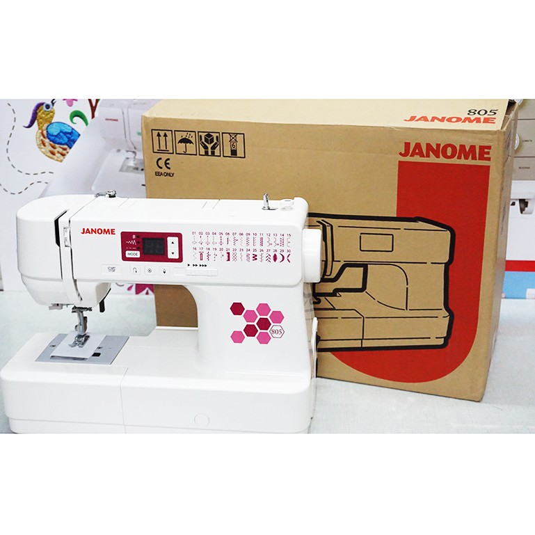 mesin jahit portable merk janome type 805 model komputer terbaru