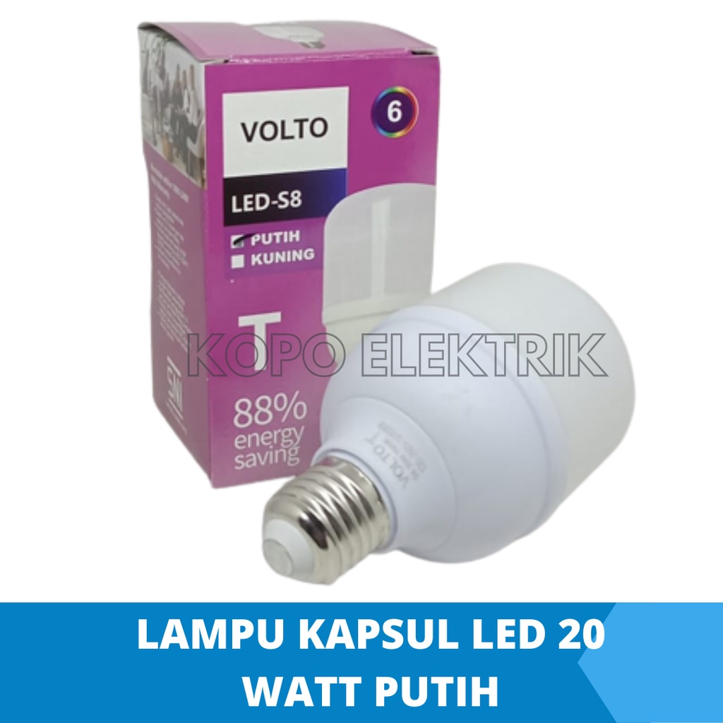 Lampu Led 20 Watt Kapsul Murah - Putih