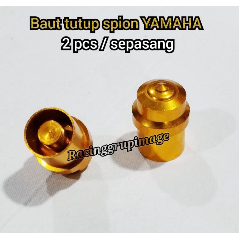 Baut Lubang Spion Baut Tutup Lubang Spion CNC Premium Yamaha