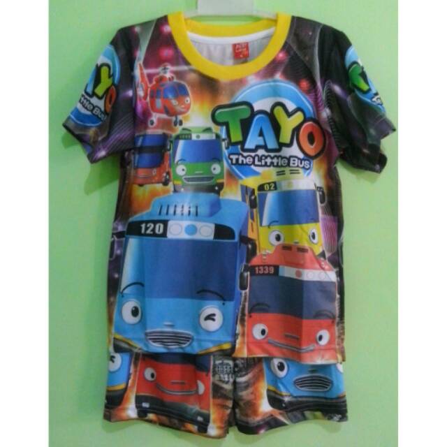 Setelan Kaos Anak Tayo