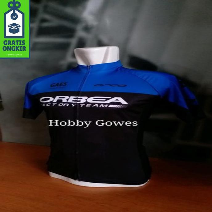 Baju Sepeda.. Cycling Jersey Import Coolmax Orbea Factory Team Blue Kamyukamyi