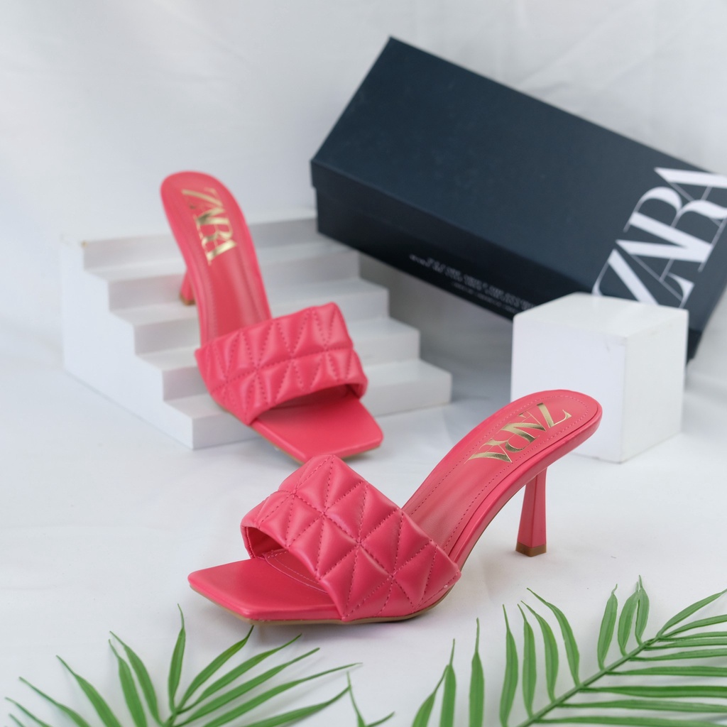 [7.7 Boombastis Sale⚡] - SENDAL WANITA HEEL SANDAL ZS426 PREMIUM IMPORT