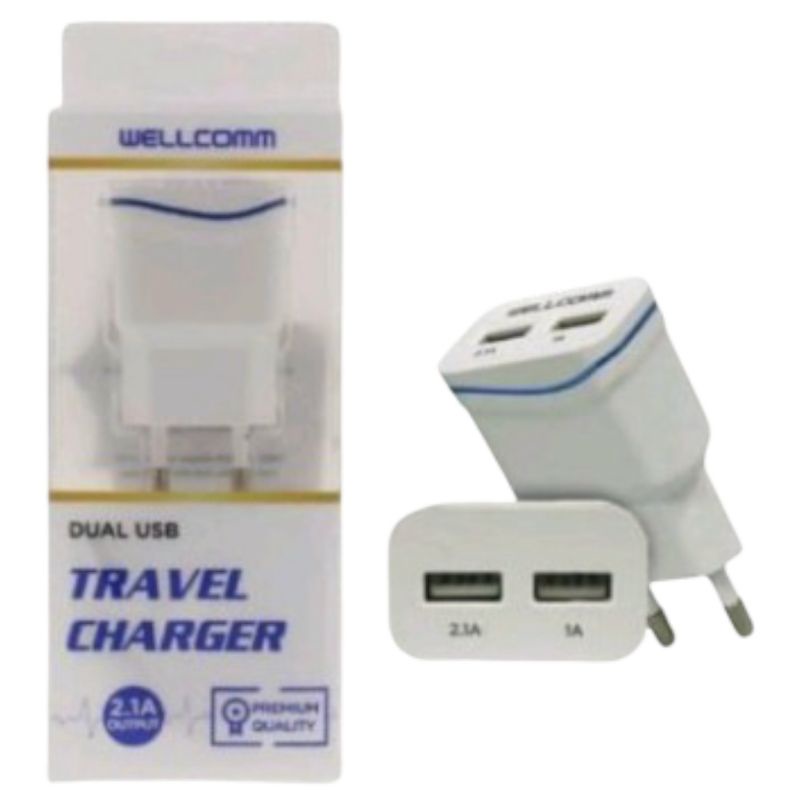 Charger Hp 2.1 Ampere List 2 Original Wellcomm