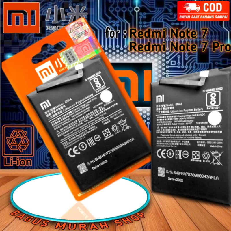 Batre BN4A battery baterai hp Redmi note 7 Redmi note 7pro BN 4A Redmi note7 BN-4A Redmi note 7 pro