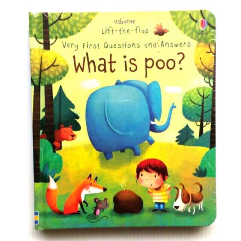 Usborne lift the flap what is poo - buku import anak