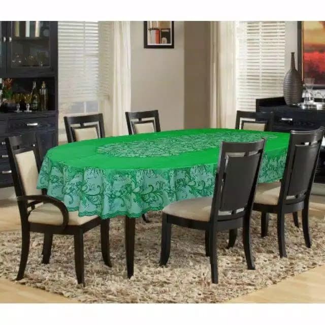 Taplak Meja Makan - Taplak Meja Makan Kursi 6 8 Bentuk Oval