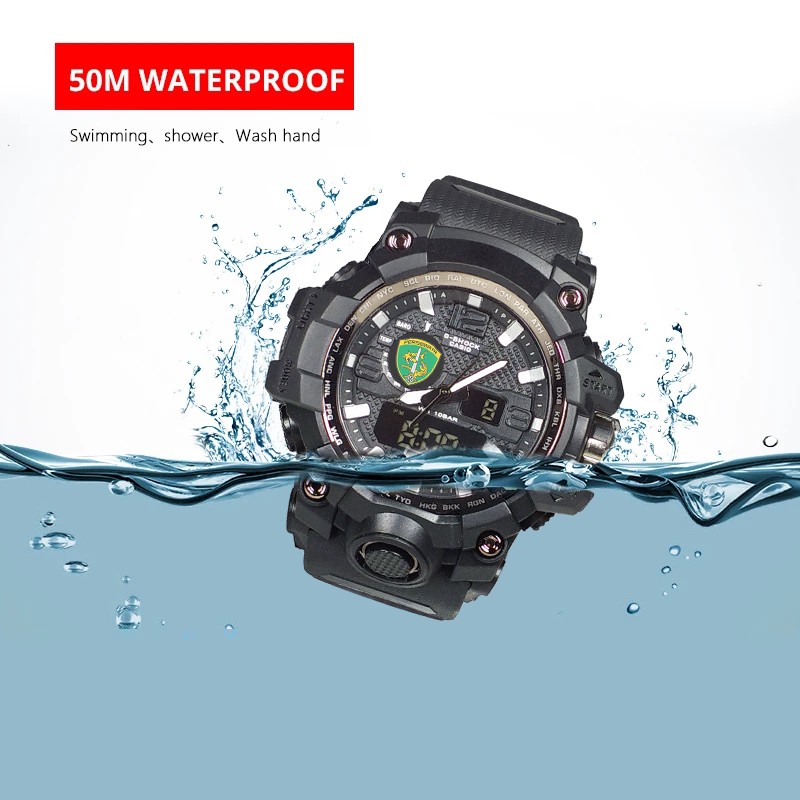 (Istimewa Bossque) Jam PERSEBAYA SURABAYA DT Full Black (Exclusive)