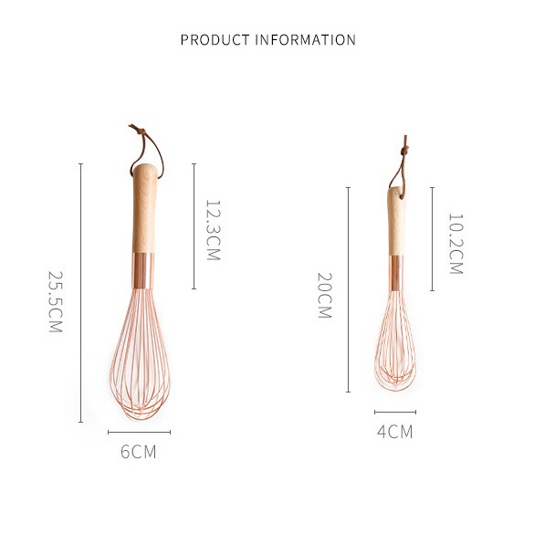 Whisk Whisktula Pengocok Telur Adonan Stainless Steel Rosegold Lisse