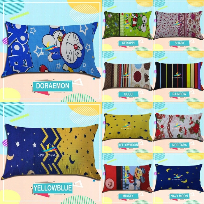501g1g Sarung Bantal Cinta 50 X 100|Panjang|Ukuran|Karakter|Polos|Besar|Kecil F05D20