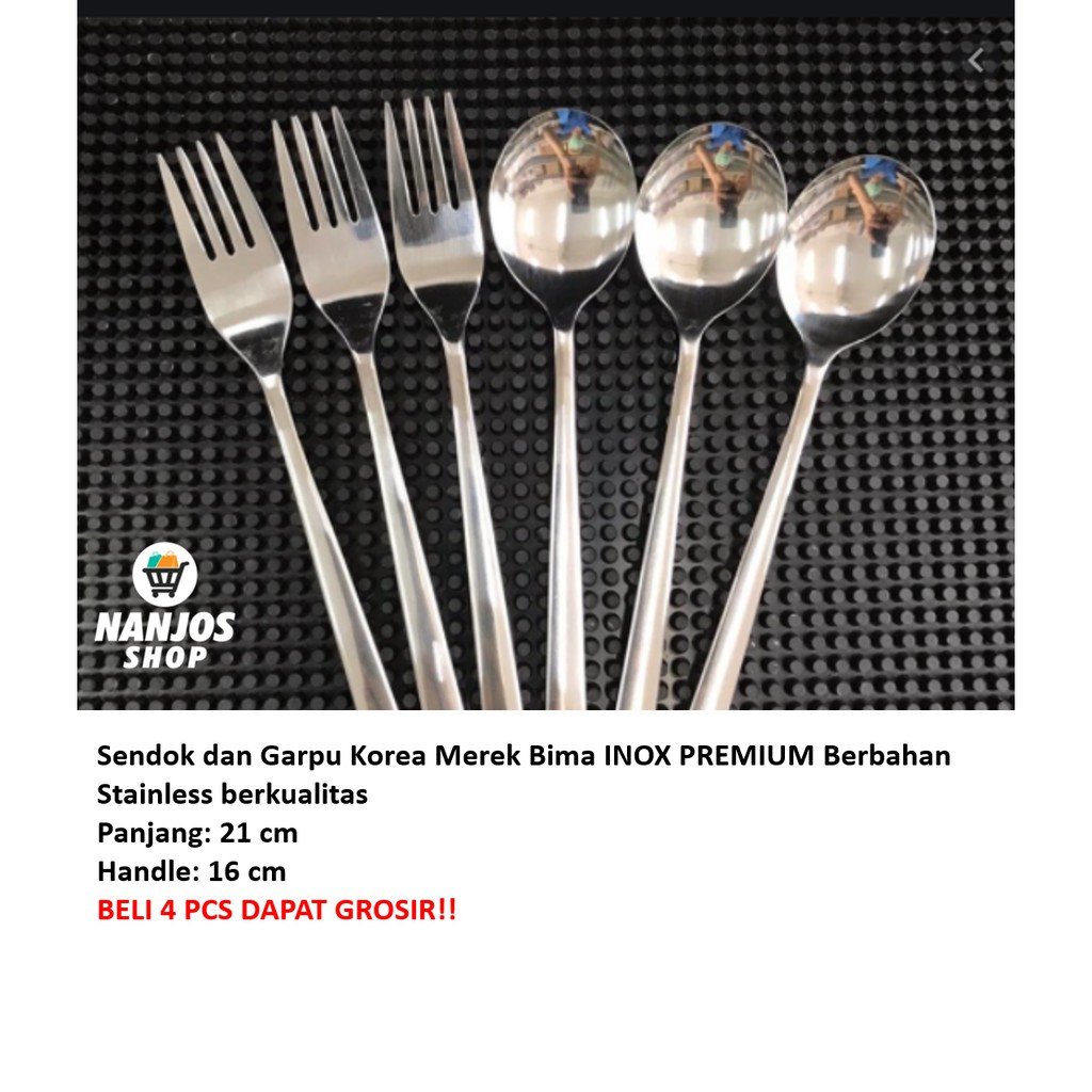 Bima garpu makan korea panjang Korean fork alat makan KR216004 Sujeo