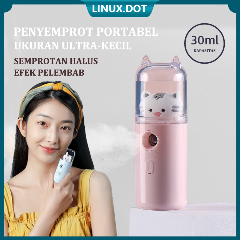 Mini Nano Spray  Pelembab Wajah Portabel Cute Pet Handheld USB Semprotan Nano