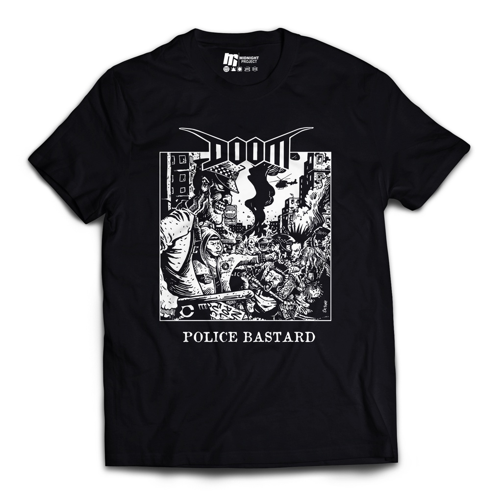 T-shirt POLICE BASTARD - DOOM
