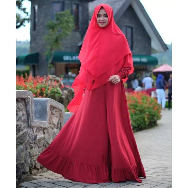 Gamis jersey safeeya sporty / busana muslim