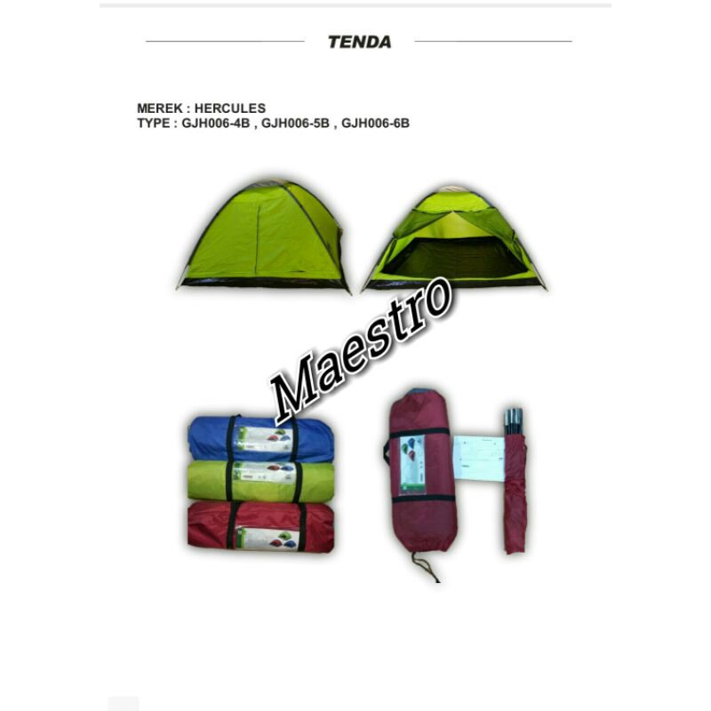 Tenda Camping Hercules 4 Orang Dewasa