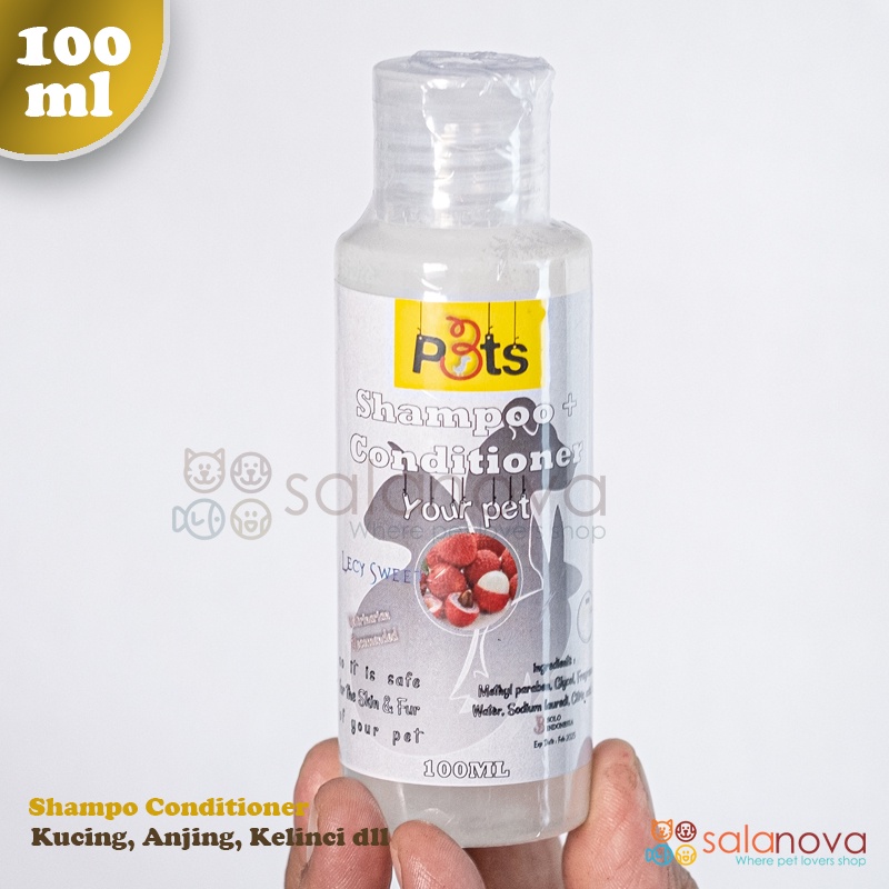 Shampo + Conditioner 100ml Untuk Kucing,Anjing, Kelinci dll.- P3TS