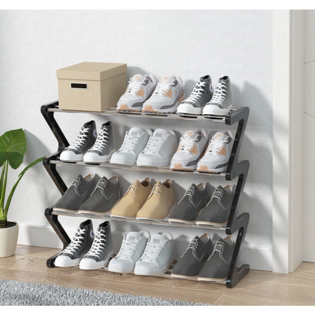 SHENAR Z Shape Rack Rak Sepatu Sandal Zigzag