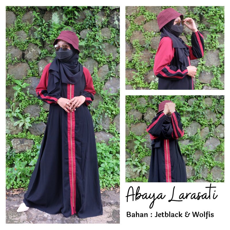 Abaya Larasti Maroon