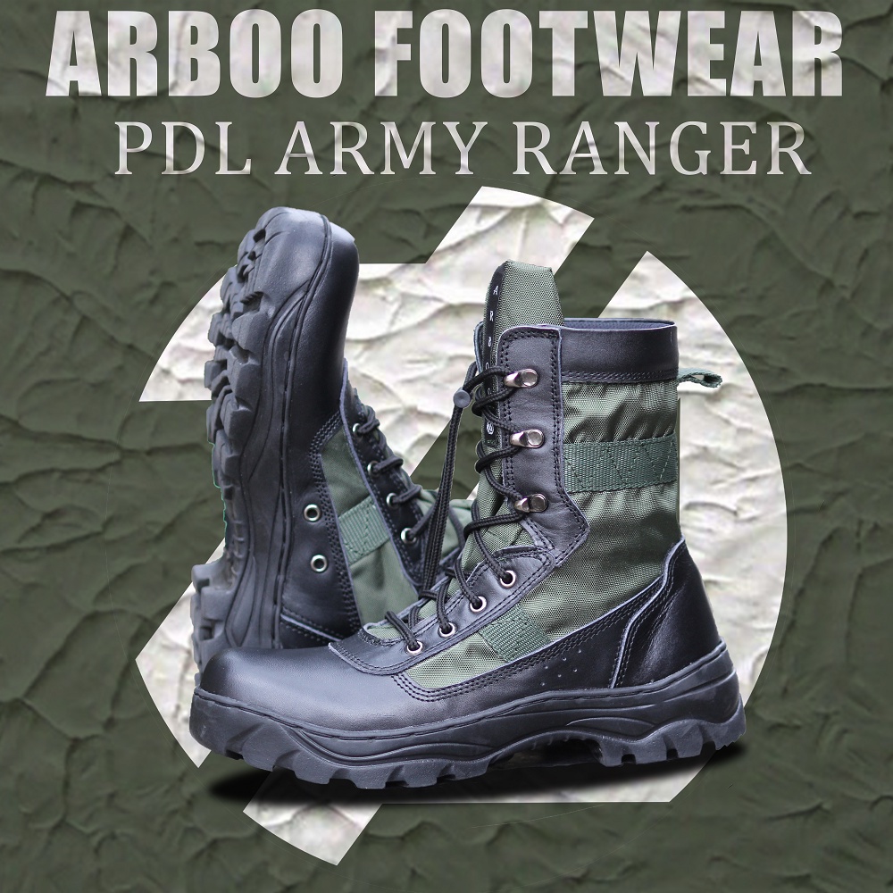 SEPATU PDL PRIA MODEL NINJA ARMY PASUKAN COMANDO TNI POLHUT AUTHENTIC LEATHER