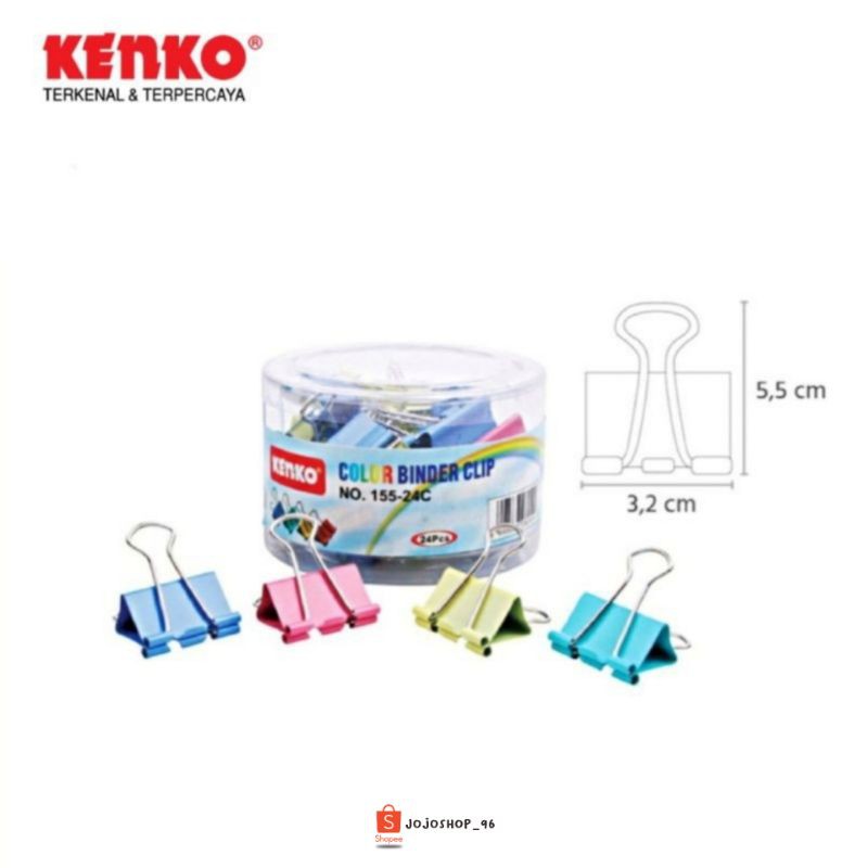 

Binder Clip KENKO No 155-24c Warna